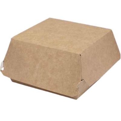 Disposable hamburger box ABCPAK, paper, 11.5x10.5x8 cm, 75 pcs